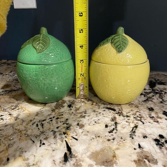 Martha Stewart Stoneware Cocottes Lime And Lemon - Picture 8 of 9